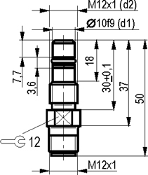 Габариты ISB WC211S8-31P-1,5-S4-50